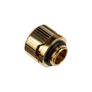 EK Water Blocks EK-Torque HDC 12 fitting straight G1/4 inch BSP to 12mm OD hard tube - gold - Image 2