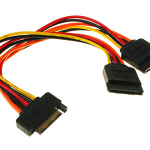 InLine SATA Power Y-Cable SATA Latch - 0.15m - Image 2
