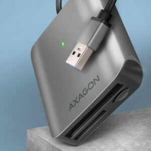 AXAGON CRE-S3 External Card Reader USB-A 3.2 Gen 1, 3-Slot, SD/microSD/CF, UHS-II - Image 2