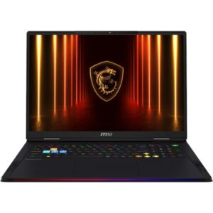 Nešiojamas kompiuteris MSI Raider A18 HX A9WIG R9 / 64GB / 4TB SSD / 18" UHD+ / NVIDIA GeForce RTX5080 / Windows 11 Pro / US išdėstymas / midnight black