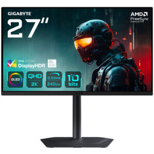 GIGABYTE MO27Q2, 27-inch Gaming Monitor, 240Hz, OLED, FreeSync Premium Pro - Image 1