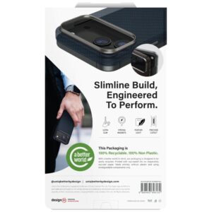 Dėklas UNIQ Keva EDGE skirtas Apple iPhone 17 Air Magclick Charging mėlynos spalvos - Image 7