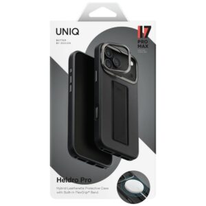 Dėklas UNIQ Heldro Pro skirtas Apple iPhone 17 Pro Max Magclick Charging juodos spalvos - Image 6