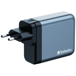 Verbatim GaN 140W Wall Charger 3xUSB-C/USB-A + EU/UK/US Adapter GNC-140 32203 - Image 3
