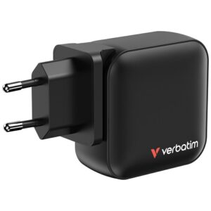 Wall Charger Verbatim Mini GaN 100W 3xUSB-C PD/1x USB-A QC black 32231 - Image 3