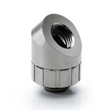 Bitspower Artemis 45 Degree Fitting - rotatable, platinum grey