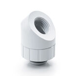 Bitspower Artemis 45 Degree Fitting - rotatable, arctic white