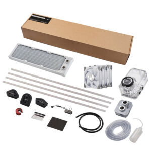 PHANTEKS Glacier EZ-Fit 360 D30-KIT, Water Cooling Kit – White