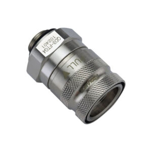 Koolance QD3 Quick Disconnect Straight Female to G1/4 Inch Male - No-Spill, Silver