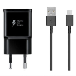 EP-TA200EBE + EP-DR140ABE Samsung 15W Travel Charger + USB-C Data Cable Black (OOB Bulk)