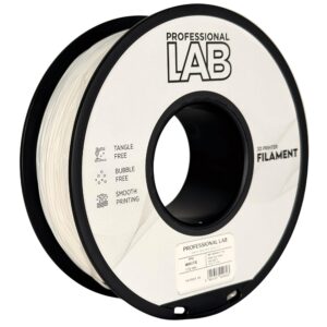 3D Plastikas - Filamentas TPU baltos spalvos | 1.75 mm, 1 kg | Professional LAB