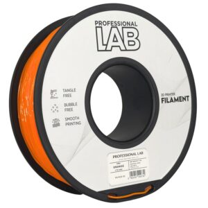 3D Plastikas - Filamentas TPU oranžinės spalvos | 1.75 mm, 1 kg | Professional LAB