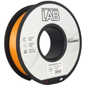 3D Plastikas - Filamentas PLA+ orange | 1.75 mm, 1 kg | Professional LAB