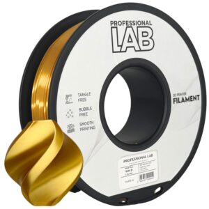 3D Plastikas - Filamentas PLA aukso spalvos | 1.75 mm, 1 kg | Professional LAB