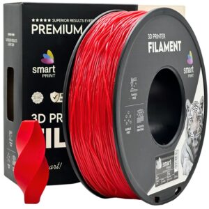 3D Plastikas - Filamentas TPU raudonos spalvos | 1.75 mm, 1 kg | SPrint