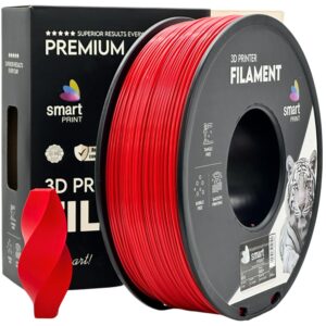 "3D Plastikas - Filamentas ABS+ raudonas | 1.75 mm, 1 kg | SPrint"