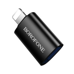 Borofone Adapter BV26 - USB to Lightning - juodos spalvos - Image 5