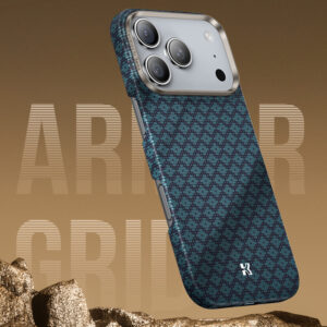 Benks Magnetic Armor Air Armor Grid Kevlar dėklas Metal Frame 600D (0068) skirtas Apple iPhone 17 Air blue - Image 4