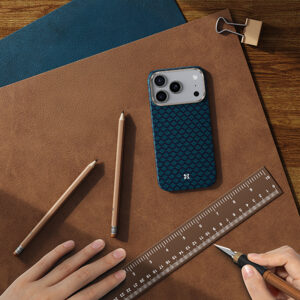 Benks Magnetic Armor Air Armor Grid Kevlar dėklas Metal Frame 600D (0068) skirtas Apple iPhone 17 Air blue - Image 5