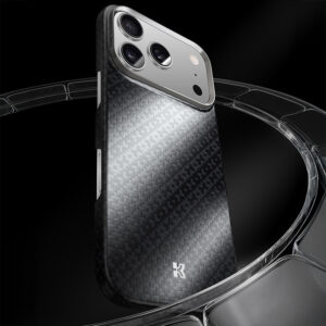 Benks Magnetic Armor Air Armor Grid Kevlar dėklas Metal Frame 600D (B068) skirtas Apple iPhone 17 Air black - Image 3