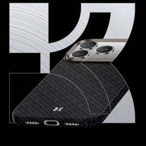 Benks Magnetic Armor Air Armor Grid Kevlar dėklas Metal Frame 600D (B068) skirtas Apple iPhone 17 Air black - Image 4