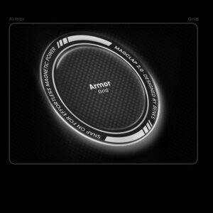 Benks Magnetic Armor Air Armor Grid Kevlar dėklas Metal Frame 600D (B068) skirtas Apple iPhone 17 Air black - Image 6