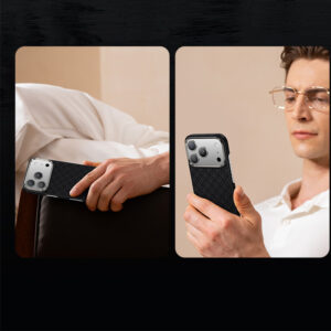 Benks Magnetic Armor Air Armor Grid Kevlar dėklas Metal Frame 600D (B068) skirtas Apple iPhone 17 Air black - Image 9