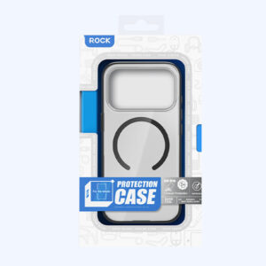 Rock Crystal Armor Series Magnetic dėklas skirtas Apple iPhone 17 Pro Max juodos spalvos - Image 4