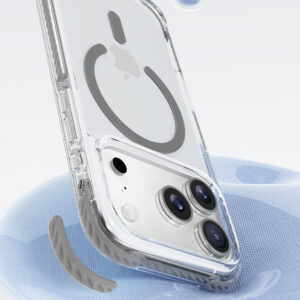 Rock Crystal Clear Magnetic Series dėklas skirtas Apple iPhone 17 Pro Max skaidrus-juodos spalvos - Image 5