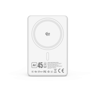 Blavec Power Bank 10000mAh BJ-05 Ultra Fast 16mm - Type C - Qi2.2 25W + PD 45W magnetic induction Magsafe 2 in 1 (PBBJ05-QI22MC10W) white - Image 4