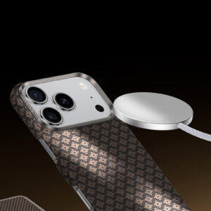 Benks Magnetic Armor Air Armor Grid Kevlar dėklas Metal Frame 600D (A069) skirtas Apple iPhone 17 Pro gold - Image 6