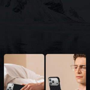 Benks Magnetic Armor Air Armor Grid Kevlar dėklas Metal Frame 600D (B070) skirtas Apple iPhone 17 Pro Max black - Image 8