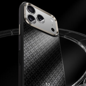 Benks Magnetic Armor Pro Armor Grid Kevlar dėklas Metal Frame 600D (Y070) skirtas Apple iPhone 17 Pro Max black - Image 5