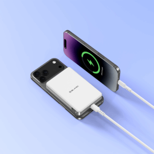 Blavec Power Bank 10000mAh BJ-05 Ultra Fast 16mm - Type C - Qi2.2 25W + PD 45W magnetic induction Magsafe 2 in 1 (PBBJ05-QI22MC10W) white - Image 9