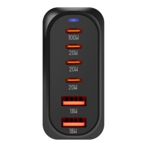 OBAL:ME Terminal GaN Desk Charger 4C2A 100W Black