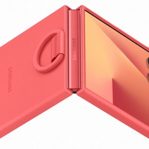 EF-PF766TRE Samsung Silicone Cover with Ring for Galaxy Z Flip 7 raudonos spalvos - Image 2