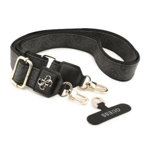 Guess Crossbody Strap PU 4G Metal Logo juodos spalvos