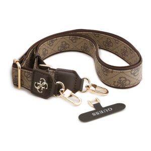 Guess Crossbody Strap PU 4G Metal Logo Brown