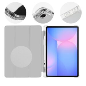 OBAL:ME MistyTab dėklas skirtas Samsung Galaxy Tab S10 Lite/S9/S9 FE/S10 FE Light Gray