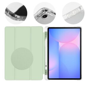 OBAL:ME MistyTab dėklas skirtas Samsung Galaxy Tab S10 Lite/S9/S9 FE/S10 FE Light Green
