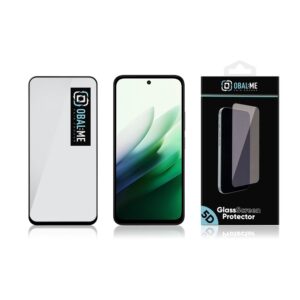 OBAL:ME 5D Glass Apsauginis stklas skirtas Xiaomi Redmi 15 5G Black - Image 2