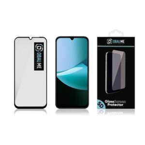 OBAL:ME 5D Glass Apsauginis stklas skirtas Xiaomi Redmi 15C 4G Black - Image 2