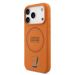 Red Bull Silicone Blue Ring MagSafe dėklas skirtas Apple iPhone 17 Pro oranžinės spalvos