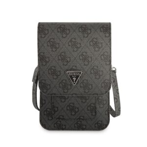 Guess PU 4G Triangle Logo Phone Bag juodos spalvos - Image 1