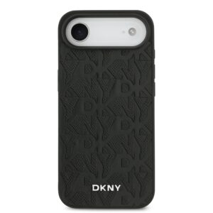 DKNY PU Leather Grid Pattern Magsafe dėklas skirtas Apple iPhone Air juodos spalvos - Image 2