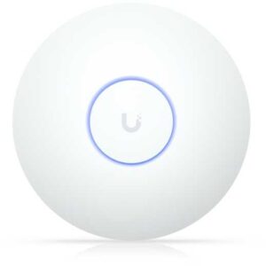 Maršrutizatorius UBIQUITI U7 didelio nuotolio kompaktiškas, ant lubų montuojamas „Wi-Fi 7“ prieigos taškas su 5 erdviniais srautais ir išplėstiniu signalo diapazonu