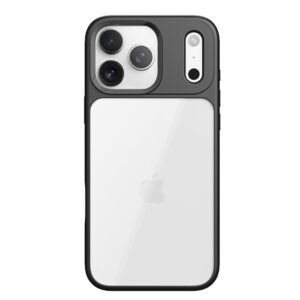 Rock Guard Series dėklas skirtas Apple iPhone 17 Pro Max skaidrus-juodos spalvos