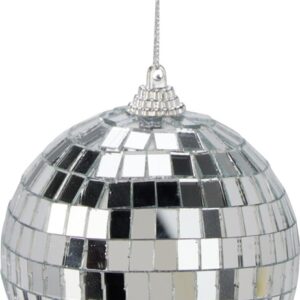 Eglutės žaisliukas, sidabro, 8 cm