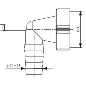 Sifonas skalbimo mašinai/džiovyklei Tycner 2505