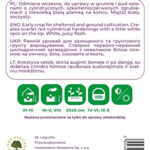 Sėklos, ridikėliai OPOLANKA, 10 g - Image 2